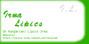 irma lipics business card
